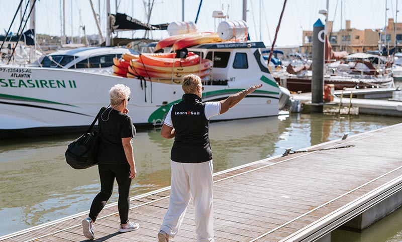 Learn to Sail beginners courses in Portugal, Europe, english speaking